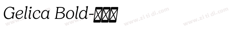 Gelica Bold字体转换